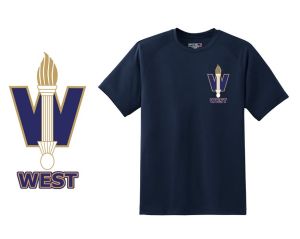 T-shirt with West crest